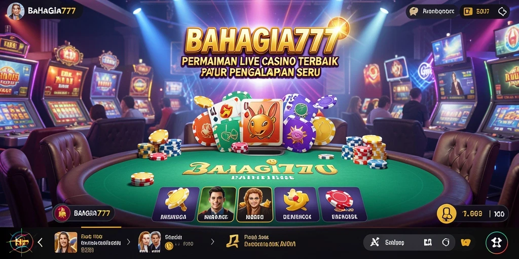Tampilan gameplay Live Casino yang menegangkan dan interaktif.