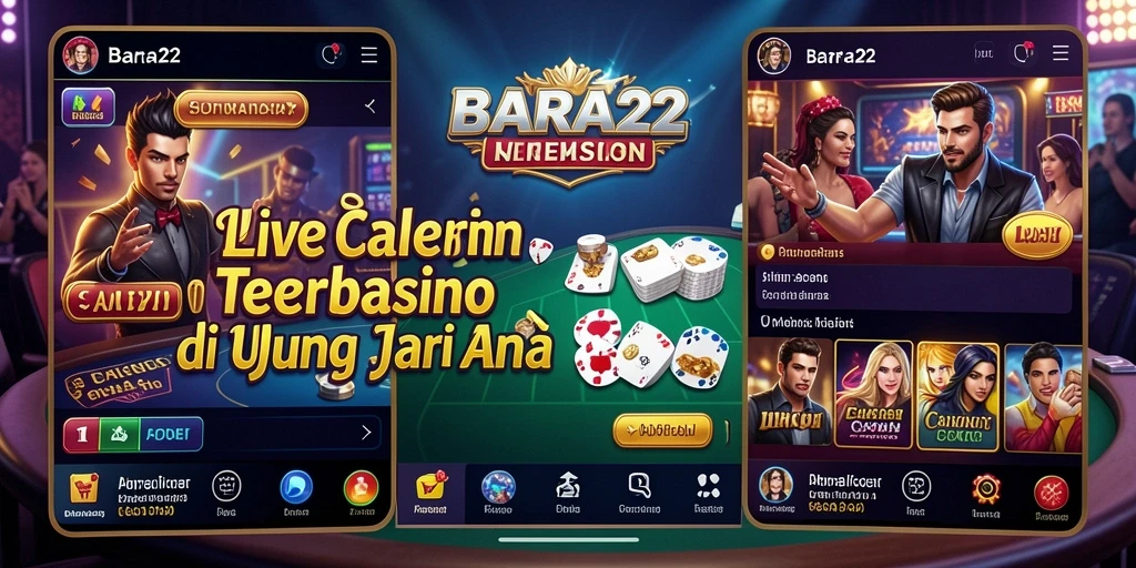 Tampilan gameplay Live Casino BARA22 yang mendebarkan dan interaktif.