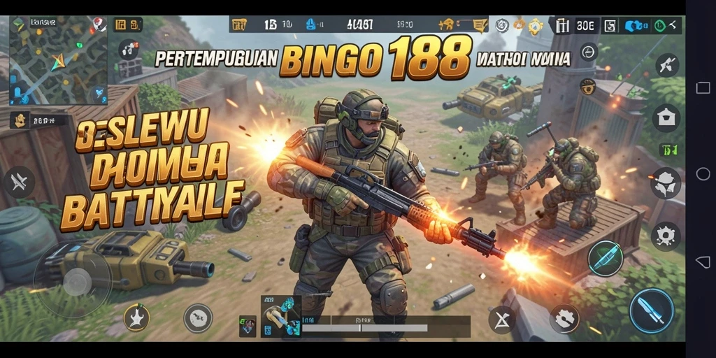Tangkapan layar BINGO188 menampilkan intensitas pertempuran di arena Battle Royale.