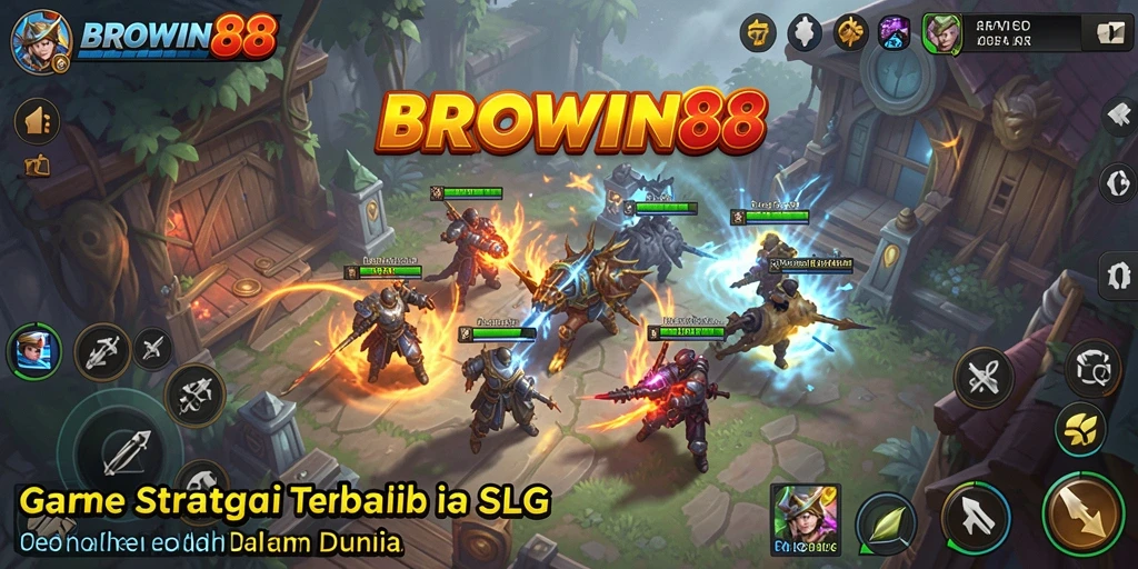 Tampilan gameplay menawan dan penuh strategi di BROWIN88.