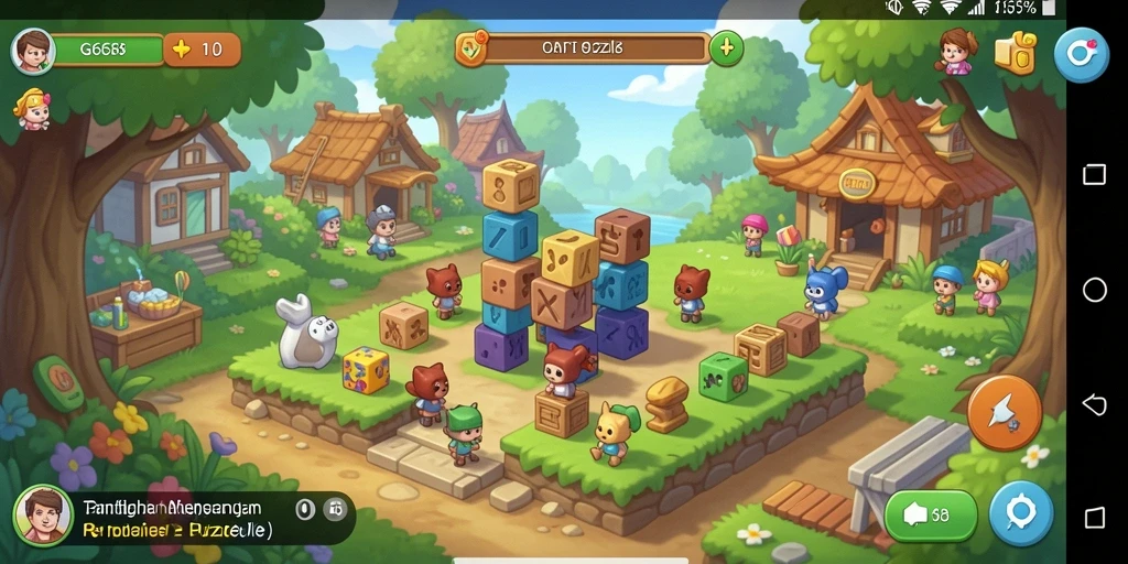 Tampilan gameplay G668 yang menarik dan penuh warna.