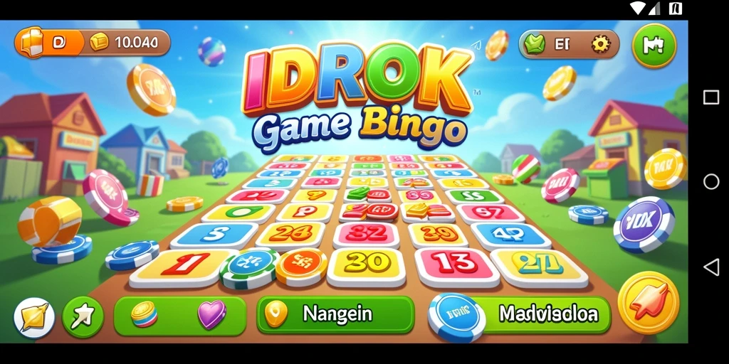 Tampilan gameplay Bingo yang seru dan menarik di IDROK.
