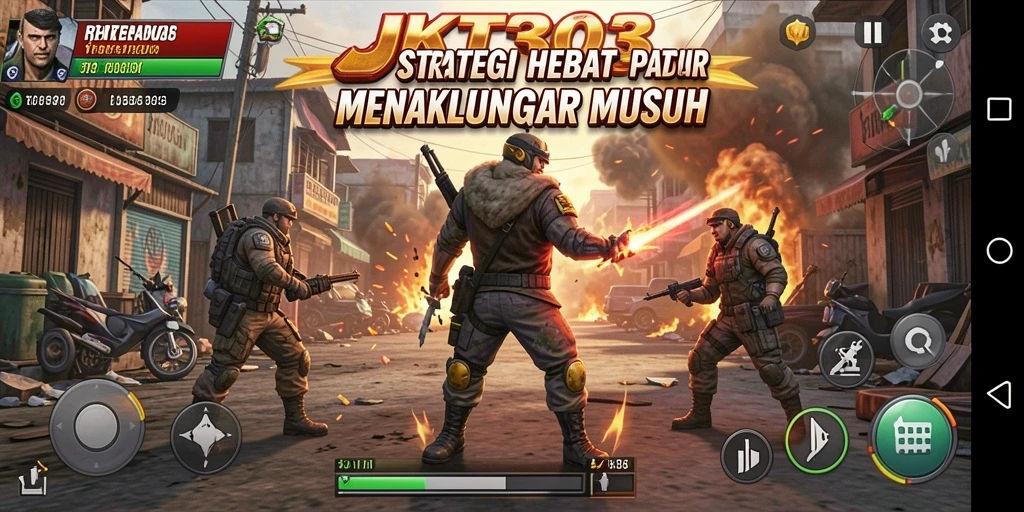 Tampilan strategis dari gameplay JKT303 yang mendebarkan.