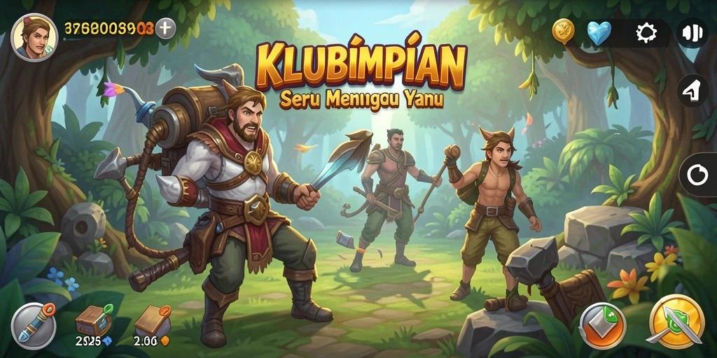 Tampilan gameplay seru di KLUBIMPIAN, jelajahi dunia yang penuh petualangan.