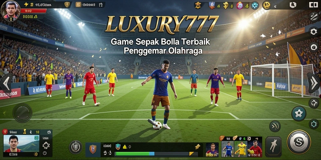Tampilan gameplay LUXURY777 yang menarik dalam pertandingan sepak bola.