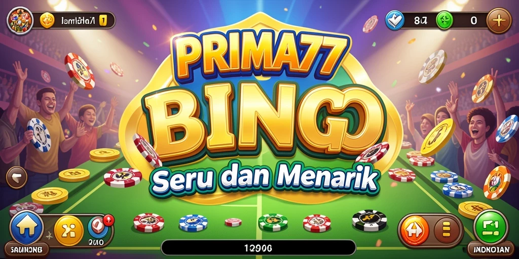 Screenshot gameplay PRIMA77 yang menampilkan suasana Bingo yang meriah.