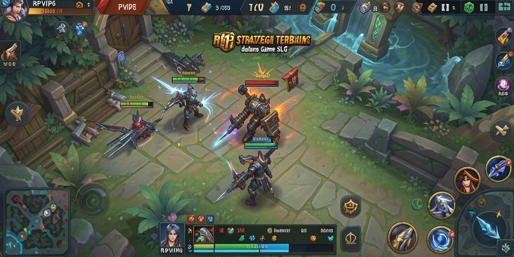 Screenshot utama RPVIP6 menampilkan aksi seru dari gameplay SLG.