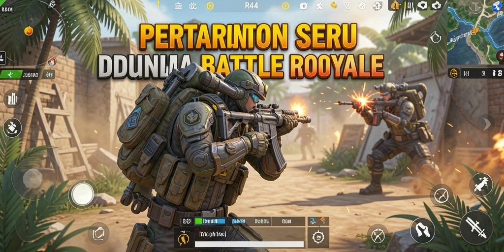 Gameplay mendebarkan di RR44 dengan pertarungan Battle Royale.