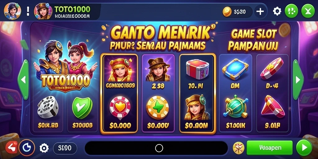 TOTO1000 menampilkan gameplay Slot yang seru dan mengasyikkan.