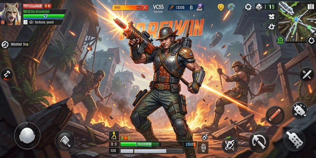 Tangkapan layar VC55 menampilkan aksi seru dalam gameplay yang penuh tantangan.