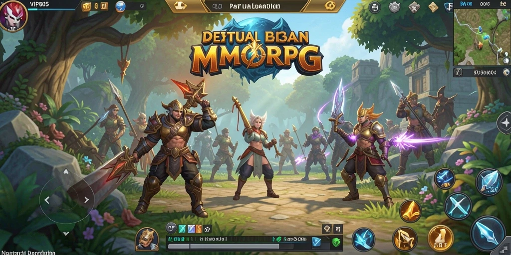 Tampilan gameplay VIP805 yang memukau dengan aksi seru dalam dunia MMORPG.